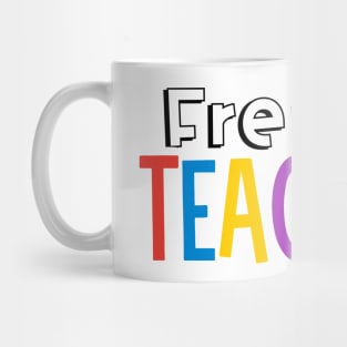 Rainbow French Teacher Mug